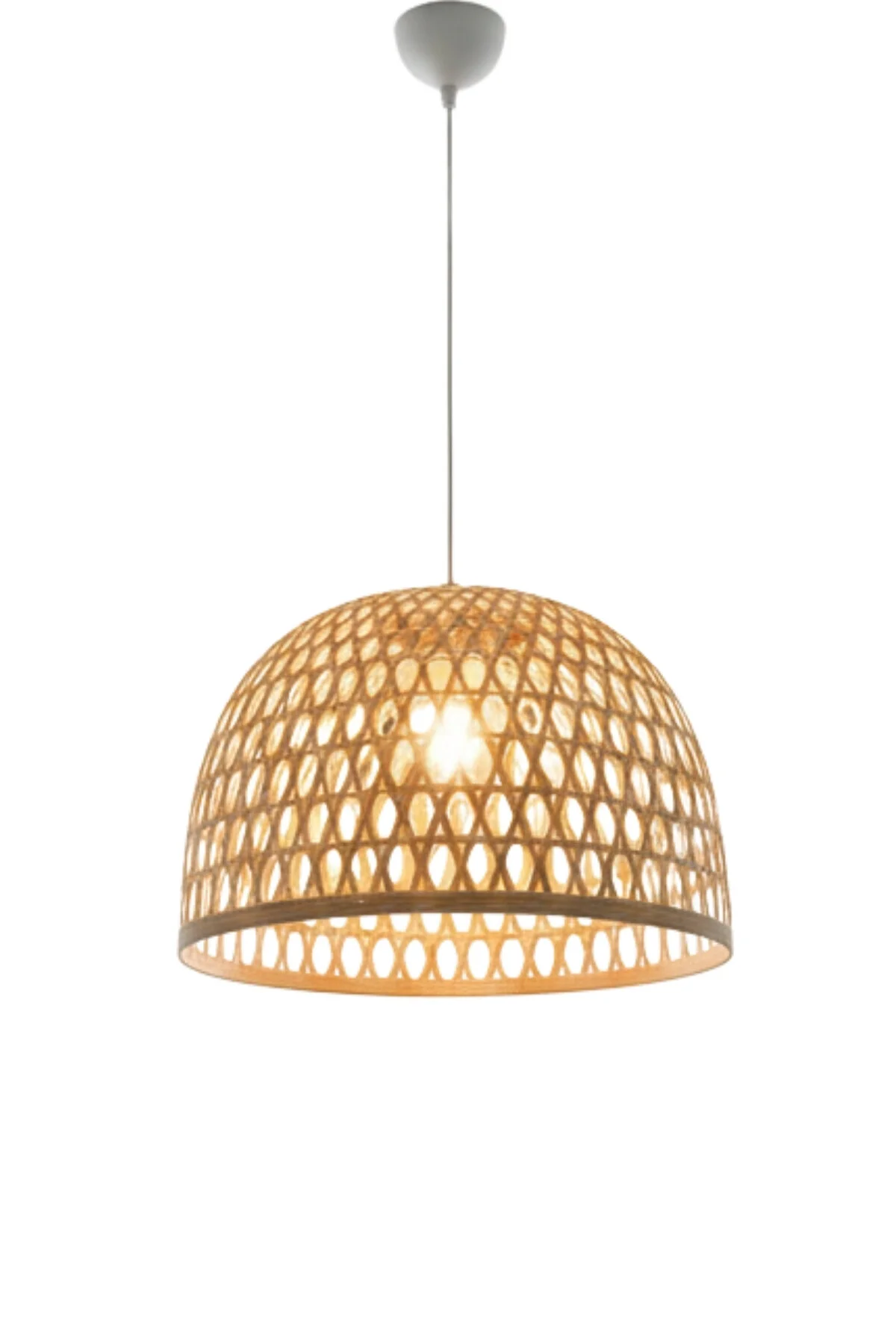 Gottorp Avize 45cm- Iskandinav, Modern, Bohem, Rattan Avize, Aydınlatma Bej