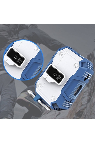 Mobilefix Air-pods Pro 2 Airbag 35 Darbelere Karşı Dayanıklı Düğmeli Kılıf-mavi Mavi