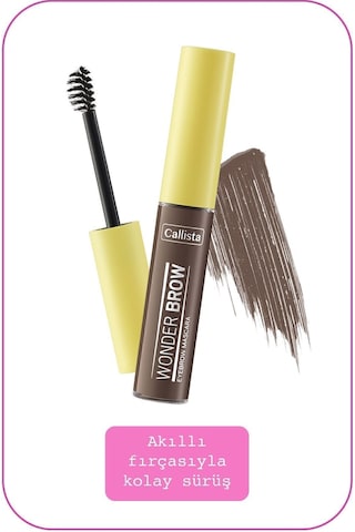 Callista Wonder Brow Eyebrow Mascara Kaş Maskarası - 02 Brown - Kahverengi