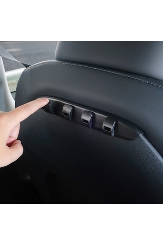 Tesla Model Y Legacy Ve Juniper İçin Uyumlu G222 Geliştirilmiş Araç Koltuk Askısı - 2 Li Katlanabilir