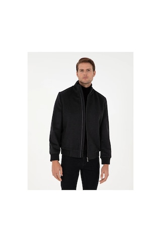 Pierre Cardin Erkek Mont %52 Yün Kapüşonsuz Ve Düz Desen 2039525 Antrasit