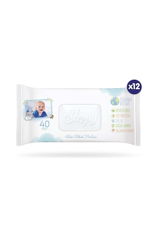 Sleepy Bio Natural Islak Bebek Havlusu 12 X 40'Lı 480 Yaprak