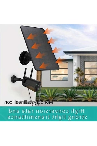 Trendooze Gaojunshop01 360 Montajlı Güneş Paneli Kamera Kapı Zili Şarj İstasyonu