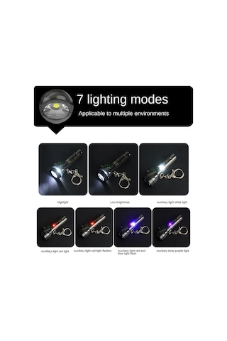 Cbtx Mns6 Açık Mini Anahtarlık El Feneri Taşınabilir Gece Lambası Güçlü Işık Acil Aydınlatma Aracı