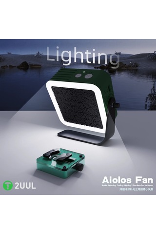2uul Da98 Aiolos Çok Fonksiyonlu Fan Duman Emme, Hızlı Soğutma, Led Işık