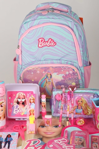 X Dekomus Lisanslı Barbie Deniz Kızı Collection Kırtasiye Seti Okul Ve Kalem Çantası,beslenme Kabı,matara Altın