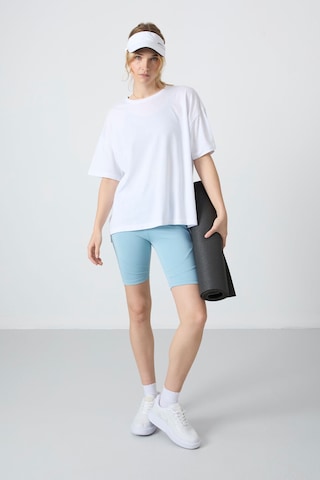 Oversize Fit Basic O Yaka 5li Paket Kadın T-shirt - 97285 Siyah - Beyaz - Yeşil