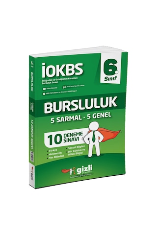 Gizli Yayınları 2025 6. Sınıf 5 Sarmal + 5 Genel 10 Bursluluk Deneme