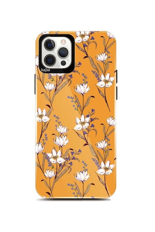 Kajsa Apple Uyumlu iPhone 12 Pro Max Kılıf Çiçekli Kajsa Botanic Kapak ZORE-218923