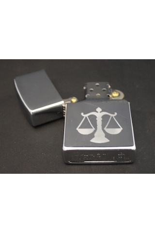 Avukat Logo Görselli Star Marka Benzinli Metal Çakmak