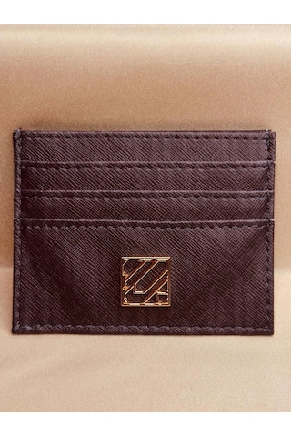 Elora Atelier Şerit Desenli Kartlık Kahverengi
