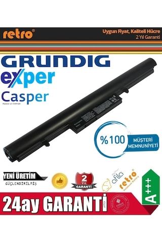 Casper Uyumlu - Grundig - Exper Ultranote Q5V TWD Notebook Bataryası Pil