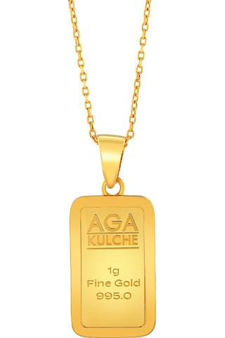 Agakulche 1 Gr Külçe Altın Kolye