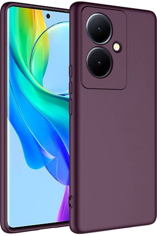 Goocamp Vivo V29 Lite 5g Kılıf Mara Lansman Kapak - Koyu Mor Koyu Mor