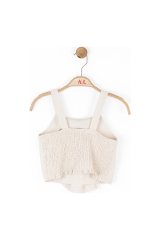 Nk Kids Sandshell Kız Çocuk Crop T-shirt 38319 Krem