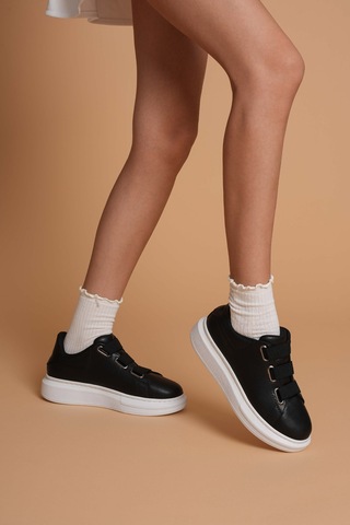 Luis A Costa Lc103 Siyah Cilt Beyaz Taban Kadın Sneaker Renkli