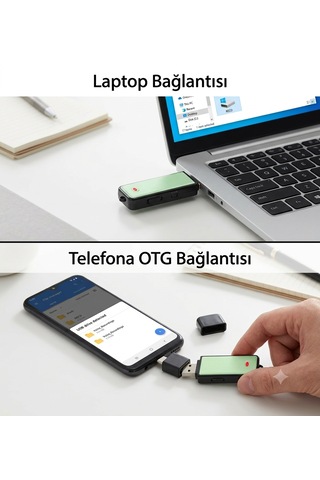 Usb Ses Kayıt Cihazı 16gb Tek Tuş Kayıt