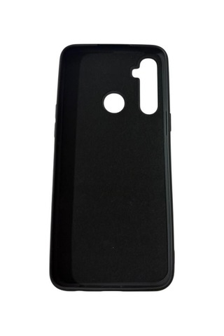 Realme C3 İle Uyumlu Cappy Silikon Kılıf Siyah Siyah