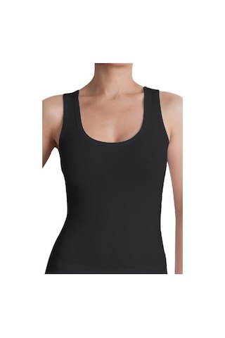 The Don Organic Blended Bayan Singlet W - Kalın Kenarlı Atlet Siy