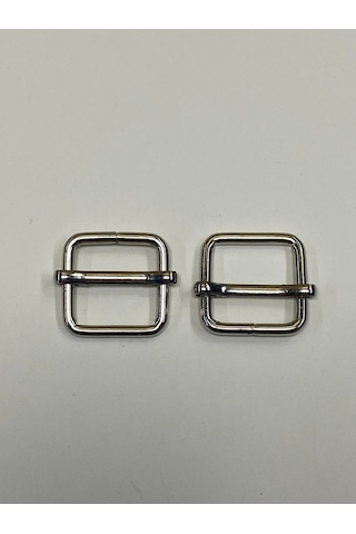 Çanta Sürgüsü / Ayar Tokası / 2 Li Set / 2 Cm Gümüş Renkli Çok Renkli