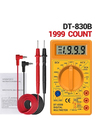 Multimetre Dijital-lcd Dijital Multimetre Dt830b Ac/dc Mini Voltmetre Ampermetre Ohm Test Cihazı 750/1000 V Multimetre Dijital El Multimetre Ölçer