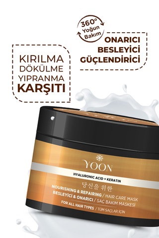 Yoon 3'lü Besleyici, Onarıcı Saç Spreyi, Saç Maskesi, Saç Serumu