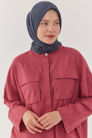 Mirsoy Scarf Piliseli Eşarp - Antrasit Antrasit