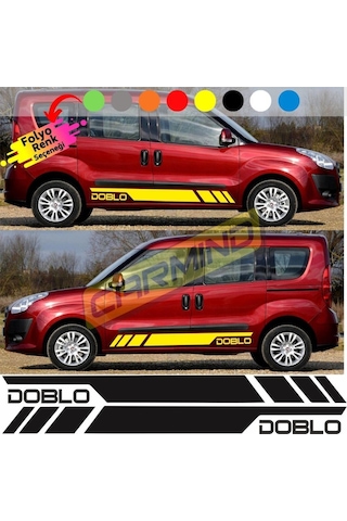 Fiat Doblo Yan Şerit Sticker