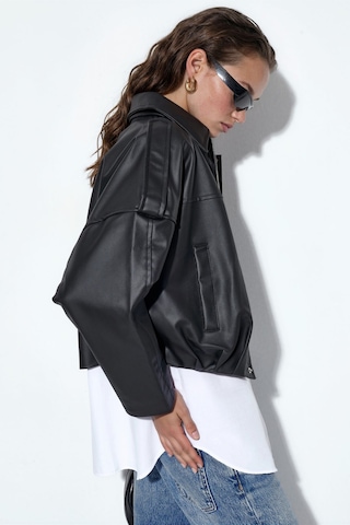 Hiccup Bdart Oversized Fermuarlı Ceket Siyah 09