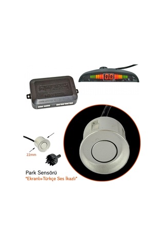 Guard Park Sensörü Led Ekranlı Türkçe İkazlı Silver