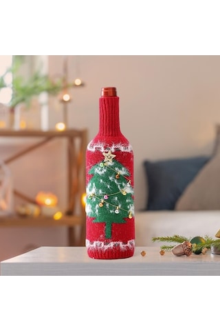 Pazly Yılbaşı Suntek Şişesi Şarap Noel-ağacı Kapağı, El Cl