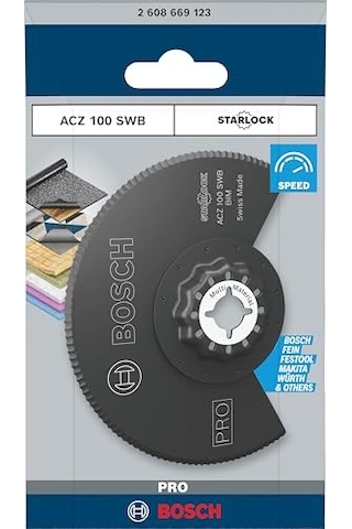 Pro Acz 100 Swb Starlock Testere Ucu Çatı Keçesi Polistiren Ps Ø 100 Mm Professional Aksesuar Çok Fonksiyonlu Makin