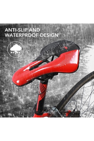 West Bıkıng Bisiklet Selesi Değiştirme Yumuşak Pu Deri İçi Boş Koltuk Minderi Mtb Dağ Bisikleti Yol Bisikleti İçin - Siyah