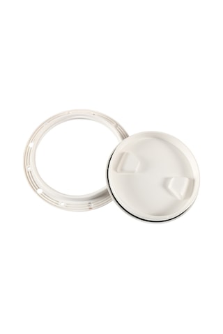 A5942 6 İnç Tekne / Yat Yuvarlak Güverte Kapağı Kapak Kılıfı Vidalı