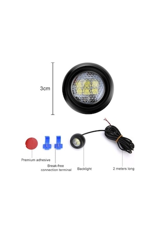 Maoyaya Araba Led Parlak Kartal Gözü Geri Vites Dc12v 5w 6000k 650lm Kod İle Diğer