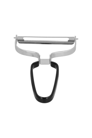 Fosenze Paslanmaz Çelik Meyve Sebze Soyucu, Kabuk Kırpan Aleti, Plastik Kaplı Saplı, Havuç Patates Salatalık İçin Dayanıklı Tasarım Siyah