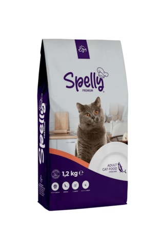 Spelly Premium Somonlu Kısırlaştırılmış Yetişkin Kedi Maması 1200 G