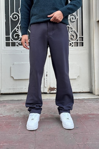 Flaw Basic Regular Gabardin Pantolon Füme Füme