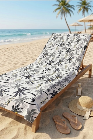 Tropical Breeze Gri Plaj Havlusu 70 X 150 Cm Gri