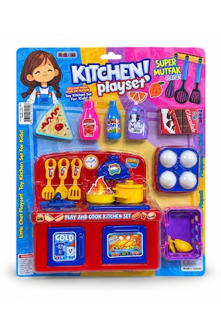 Nizam Kitchen Playset Süper Mutfak Seti Çocuklar İçin Oyuncak Mutfak Seti 001