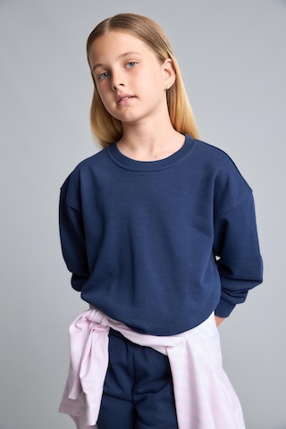 Defacto Relax Fıt Bisiklet Yaka Lacivert Sweatshirt Kız Çocuk E6842a826aunv241 Lacivert-nv241