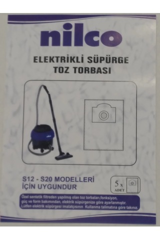 Nilco Srf05-82 S-12 Toz Torbası 5'li