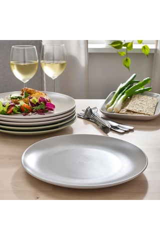 Ikea Färgklar Tabak Seti 26 Cm 4'lü Gri