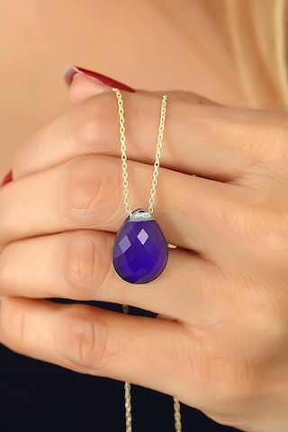 Azuris 925 Ayar Gümüş His Taşı Kolye