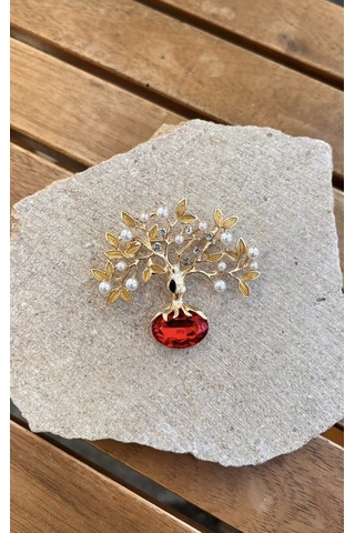 Hayat Ağacı Broş Çok Renkli