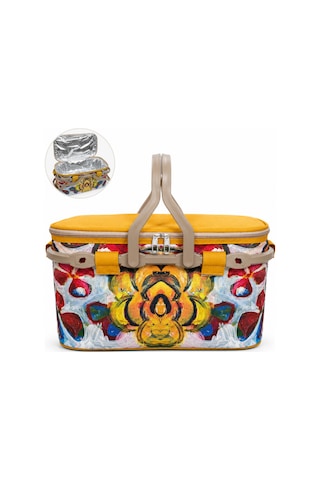 25 Lt Piknik Sepeti 1308 Picnic Bag -361 Karışık/Çok Renkli