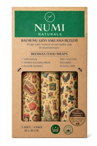 Balmumlu Sandviç Keseleri Yeniden Kullanılabilir Balmumlu Keseler Çok Renkli