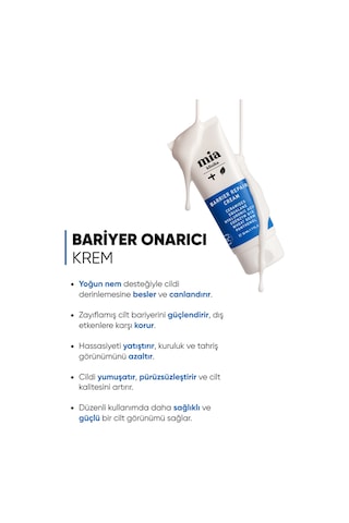 Mia Klinika Bariyer Güçlendirici Onarıcı Canlandırıcı Ve Nemlendirici Krem 50 ML