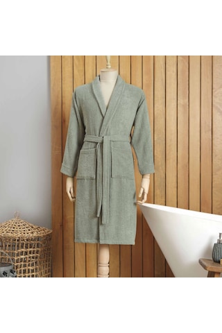 Karaca Home Dielle Yeşil Recycle Erkek Bornoz L/XL