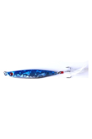 Hengjıa 7 Adet Metal Lures Demir 8 Cm/40g Tüy Kanca İle Balıkçılık Lures Yem